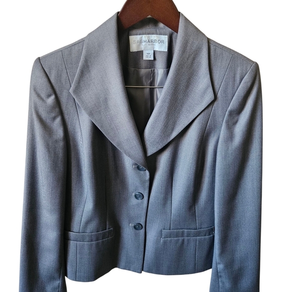 Sag Harbor Suit Petite Lined 2 Piece Skirt Suit Women 14P - Picture 2 of 4